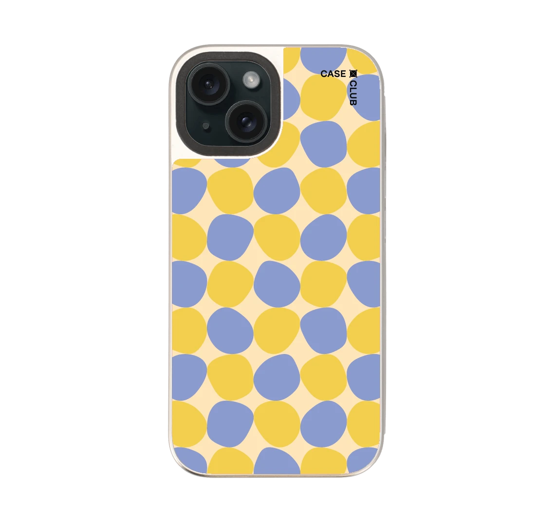 yellow stack polka dots